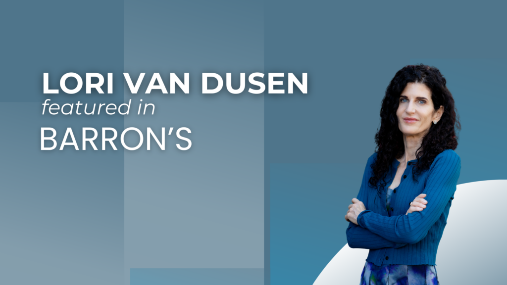 Lori Van Dusen featured in Barrons blog banner