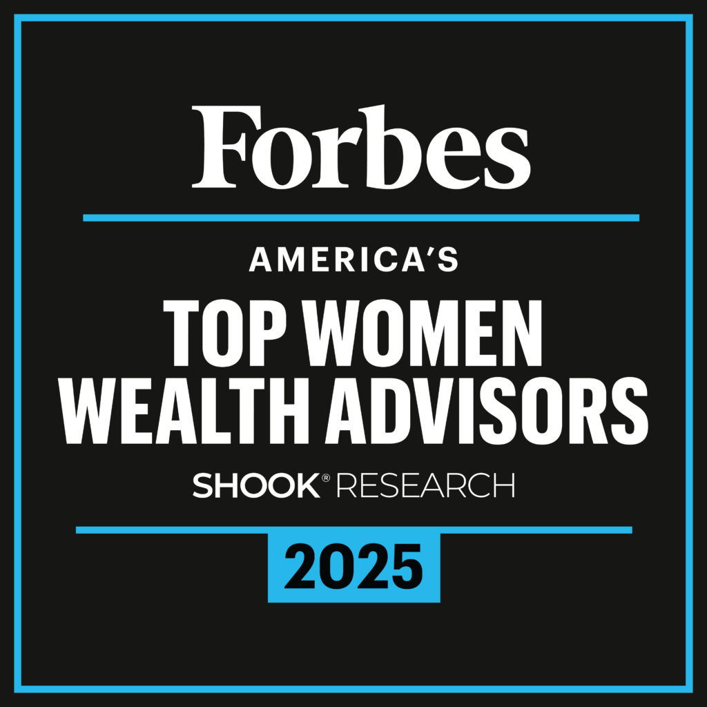 Forbes Top Women Wealth Advisors logo 2025